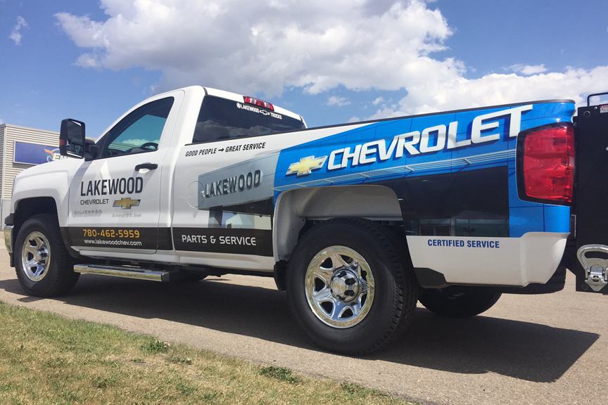 Lakewood Chevrolet Vehicle Wrap